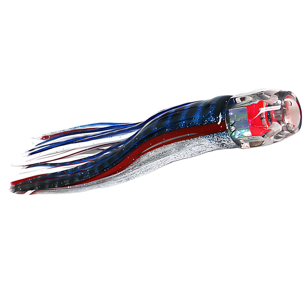 BLACK BART Offshore Trolling Skirted Lure HEX JET Blue/White - Image 3
