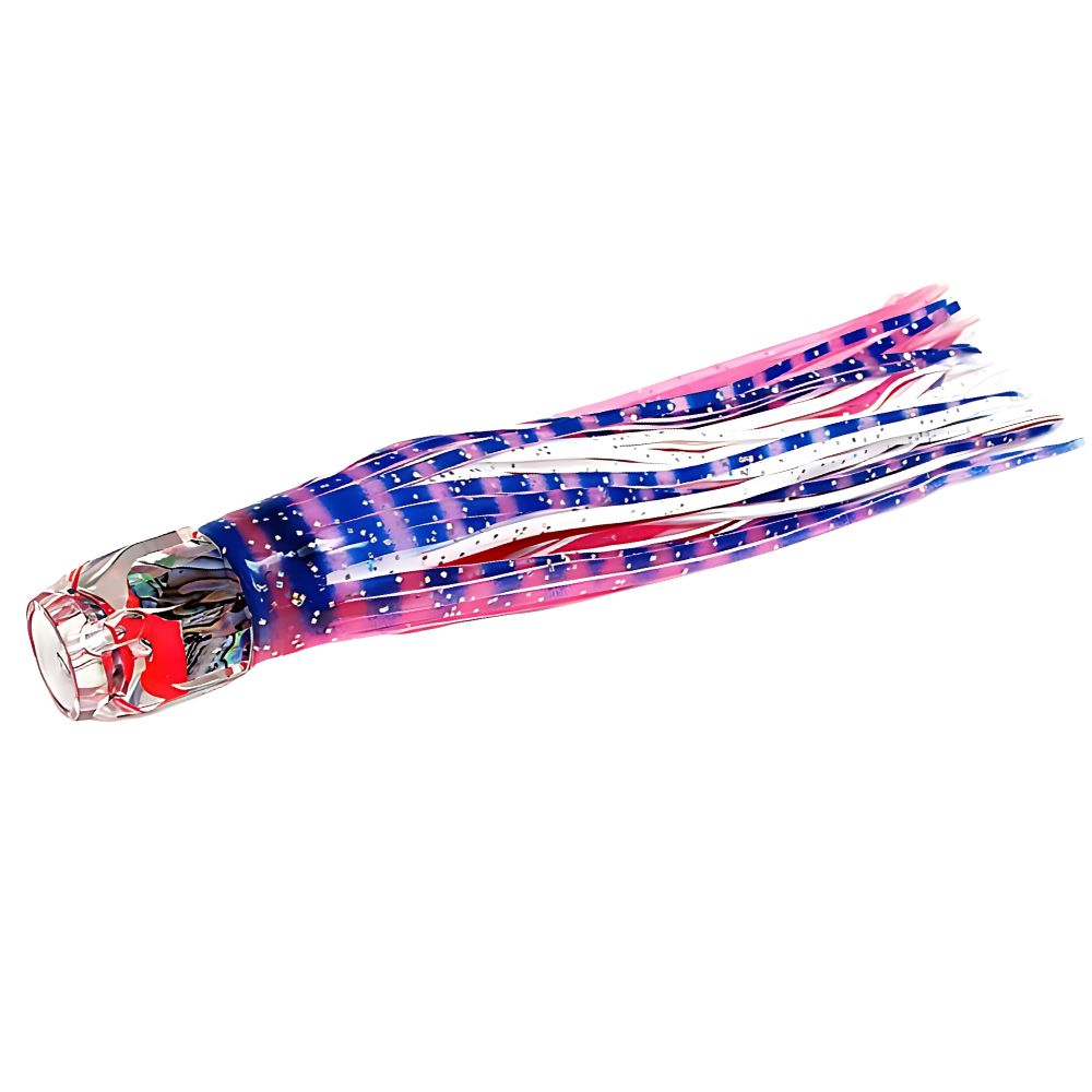 BLACK BART Offshore Trolling Skirted Lure HEX JET Silver Tiger/Mackerel - Image 2