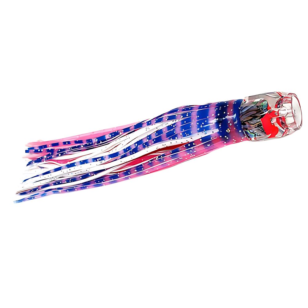 BLACK BART Offshore Trolling Skirted Lure HEX JET Silver Tiger/Mackerel - Image 3