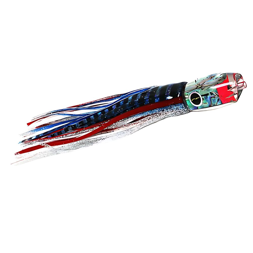 BLACK BART Offshore Trolling Skirted Lure PELAGIC BREAKFAST Blue/White - Image 3