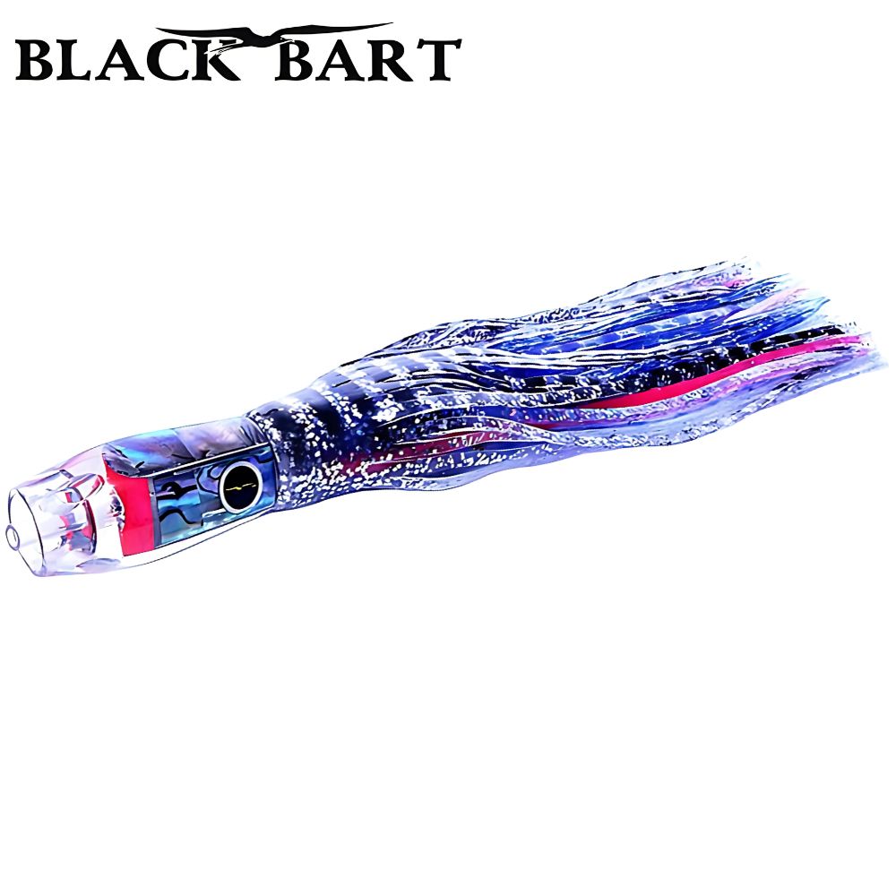 BLACK BART Offshore Trolling Skirted Lure PRO JET Silver Tiger/Mackerel