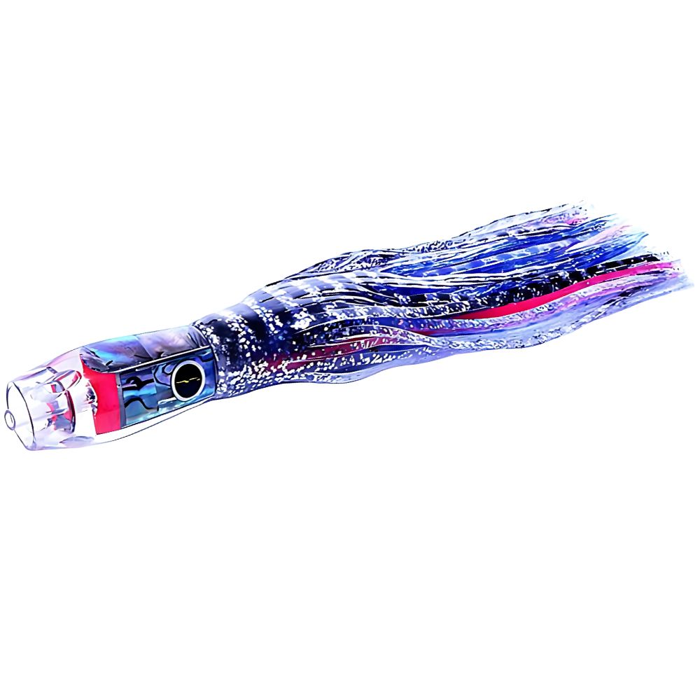 BLACK BART Offshore Trolling Skirted Lure PRO JET Silver Tiger/Mackerel - Image 2