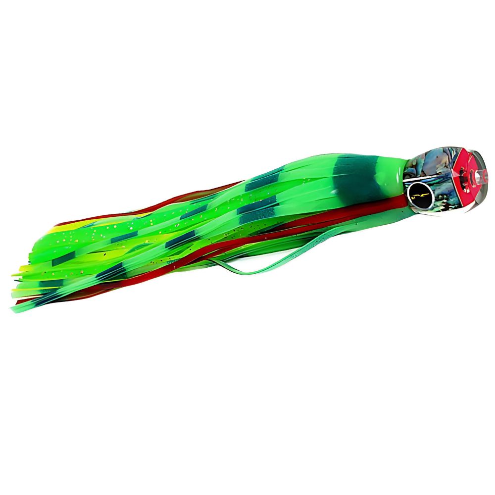 BLACK BART Offshore Trolling Skirted Lure TUNA CANDY GLO/GCD - Image 3