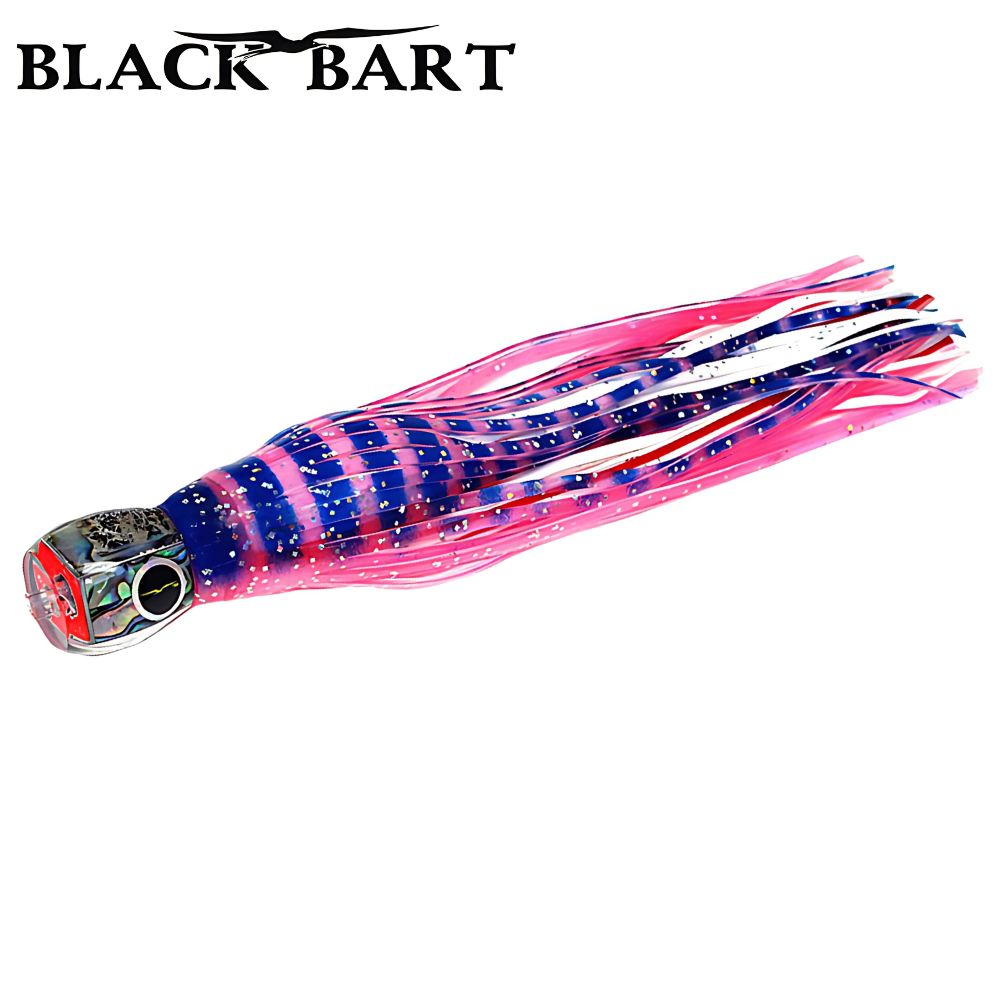 BLACK BART Offshore Trolling Skirted Lure TUNA CANDY Pink Tiger/White
