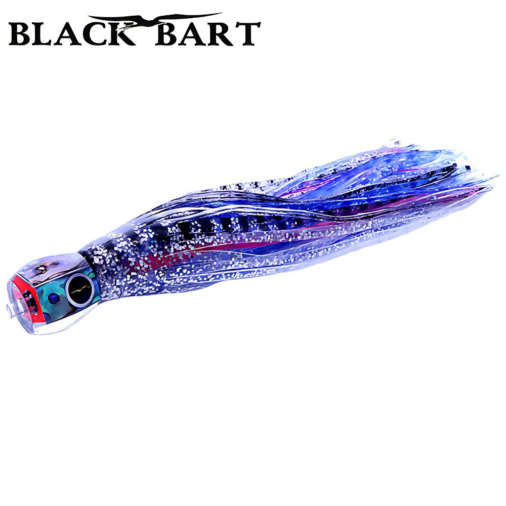 BLACK BART Offshore Trolling Skirted Lure TUNA CANDY Silver Tiger/Mackerel