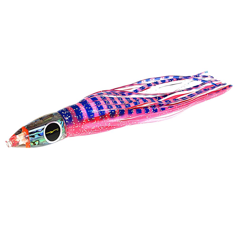 BLACK BART Offshore Trolling Skirted Lure WICKED Pink Tiger/White - Image 2