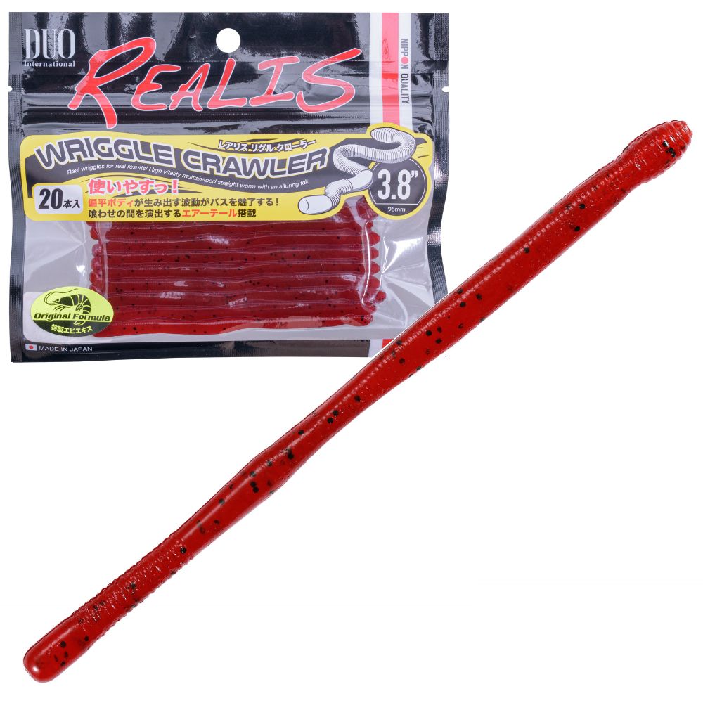 DUO Realis Finesse Fishing Scented Soft Bait Worm WRIGGLE CRAWLER 3.8 - Image 2