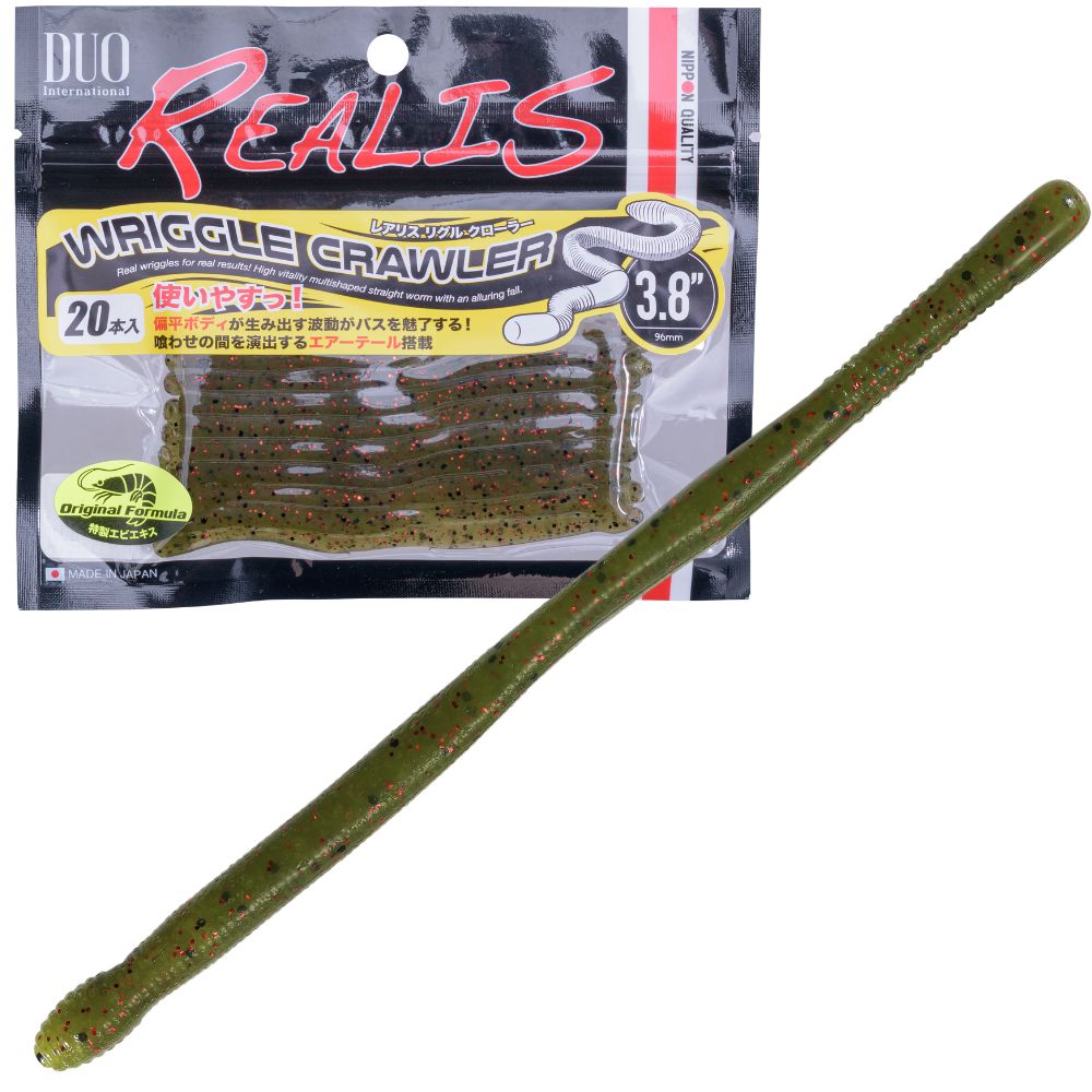 DUO Realis Finesse Fishing Scented Soft Bait Worm WRIGGLE CRAWLER 3.8 - Image 4