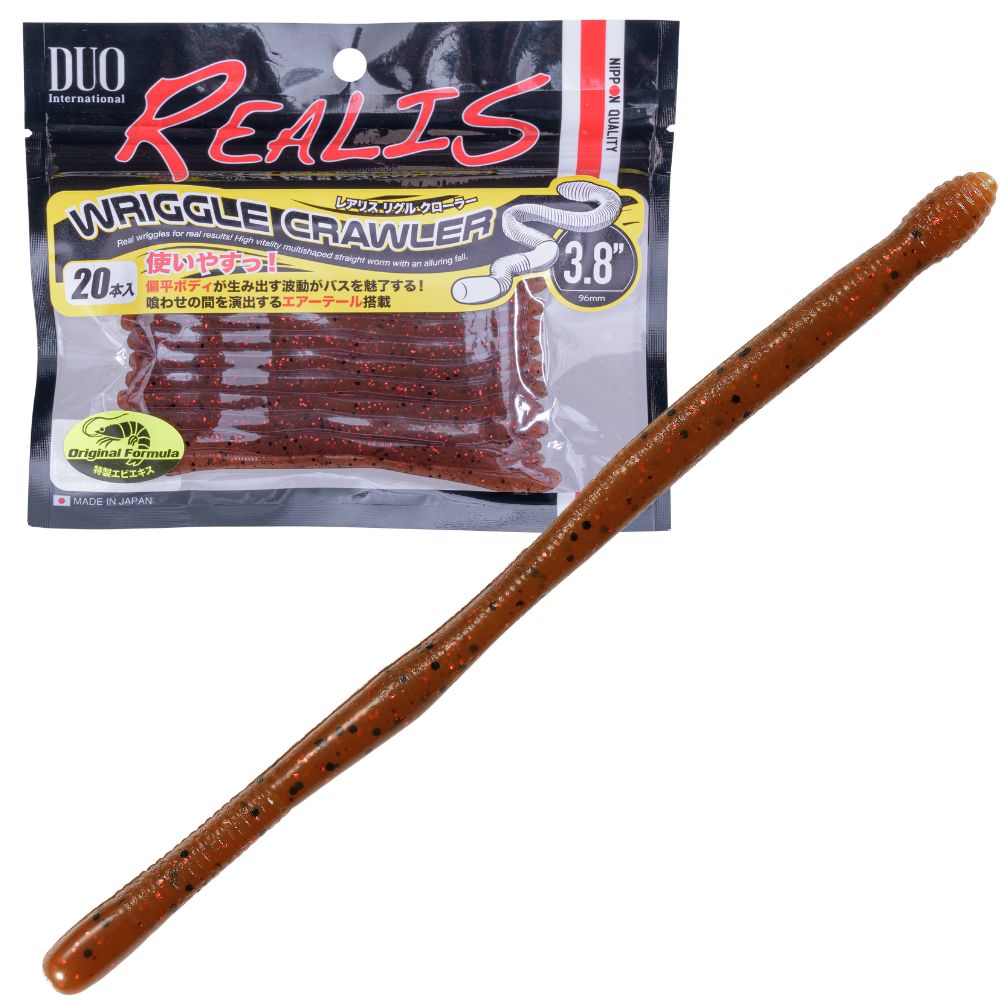 DUO Realis Finesse Fishing Scented Soft Bait Worm WRIGGLE CRAWLER 3.8 - Image 6