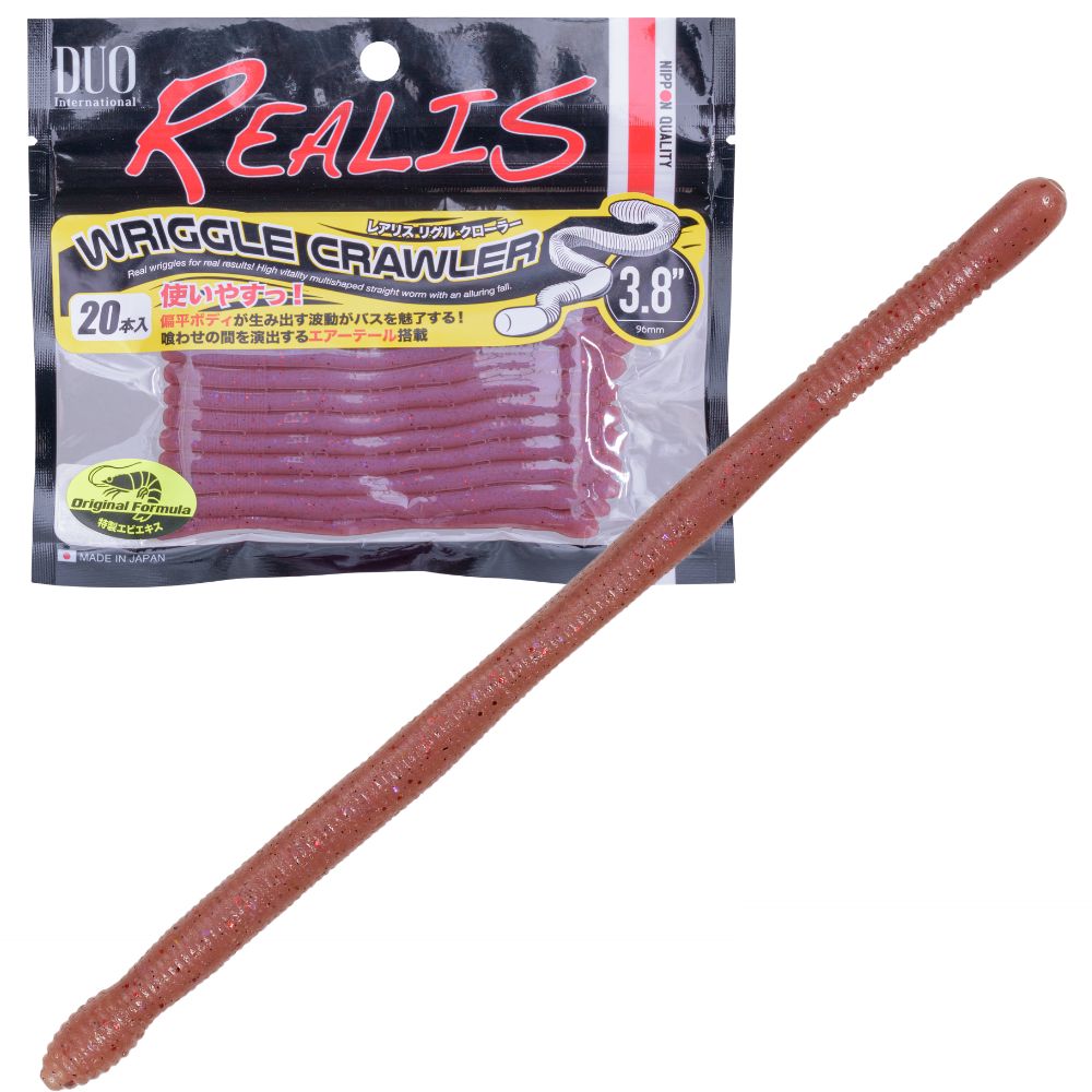 DUO Realis Finesse Fishing Scented Soft Bait Worm WRIGGLE CRAWLER 3.8 - Image 8