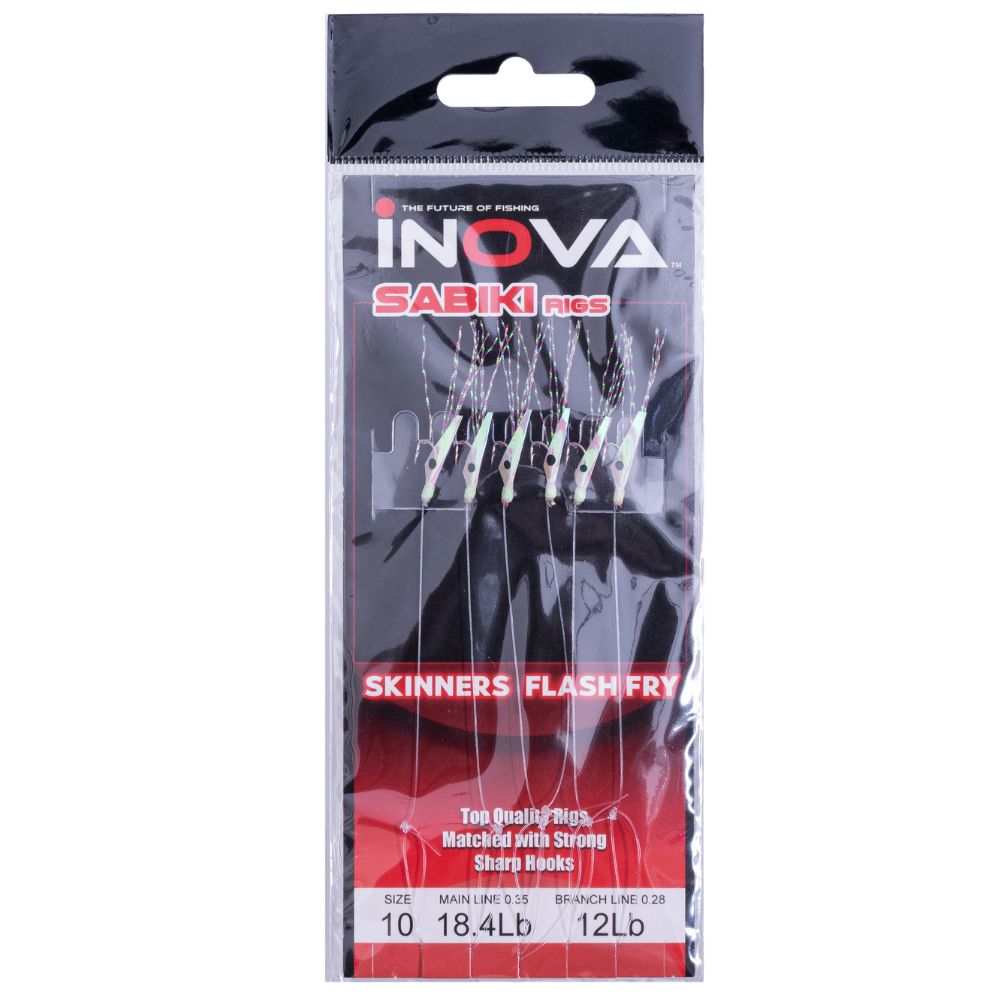 INOVA Bait Fishing Sabiki Rig SKINNERS FLASH FRY