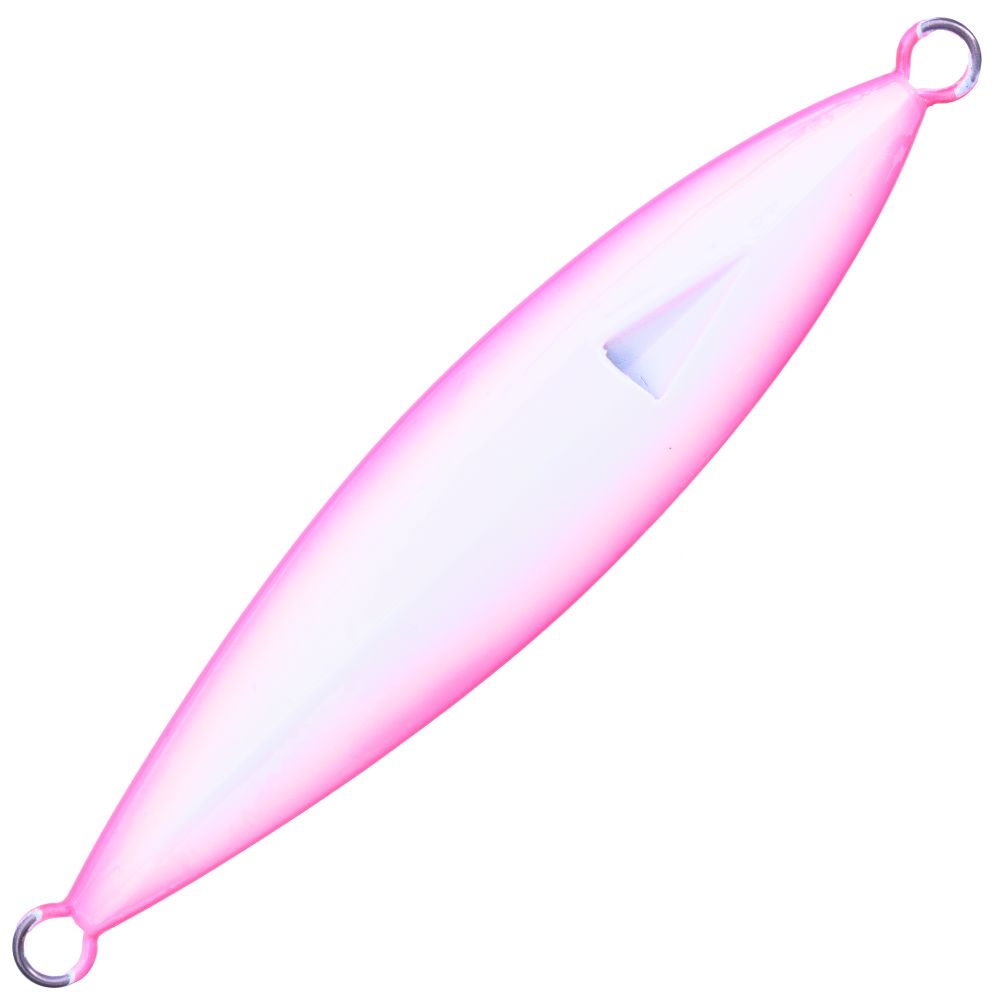 JIGGING MASTER Offshore Jigging Lure BREATHING DEVIL EYE 200g #1/Pink + Luminous - Image 3