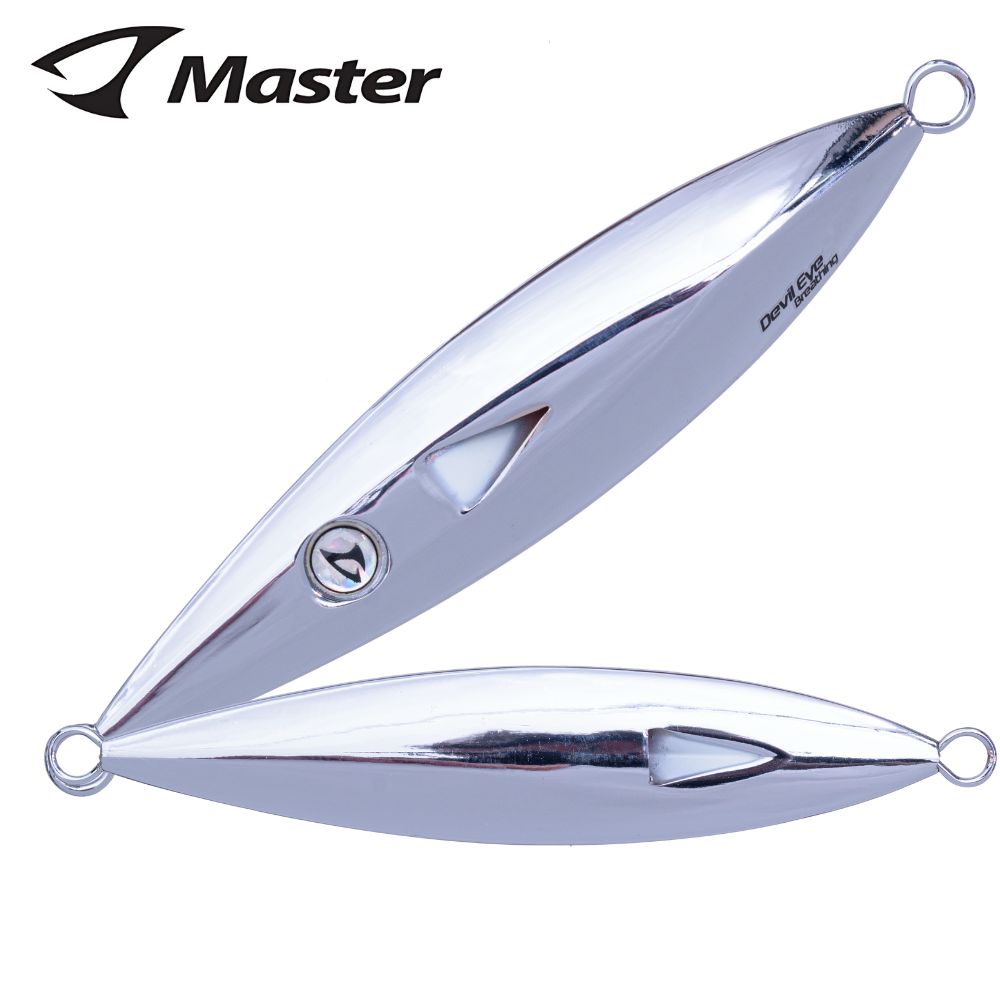 JIGGING MASTER Offshore Jigging Lure BREATHING DEVIL EYE 150g #9 Electro Plated UV + Luminous
