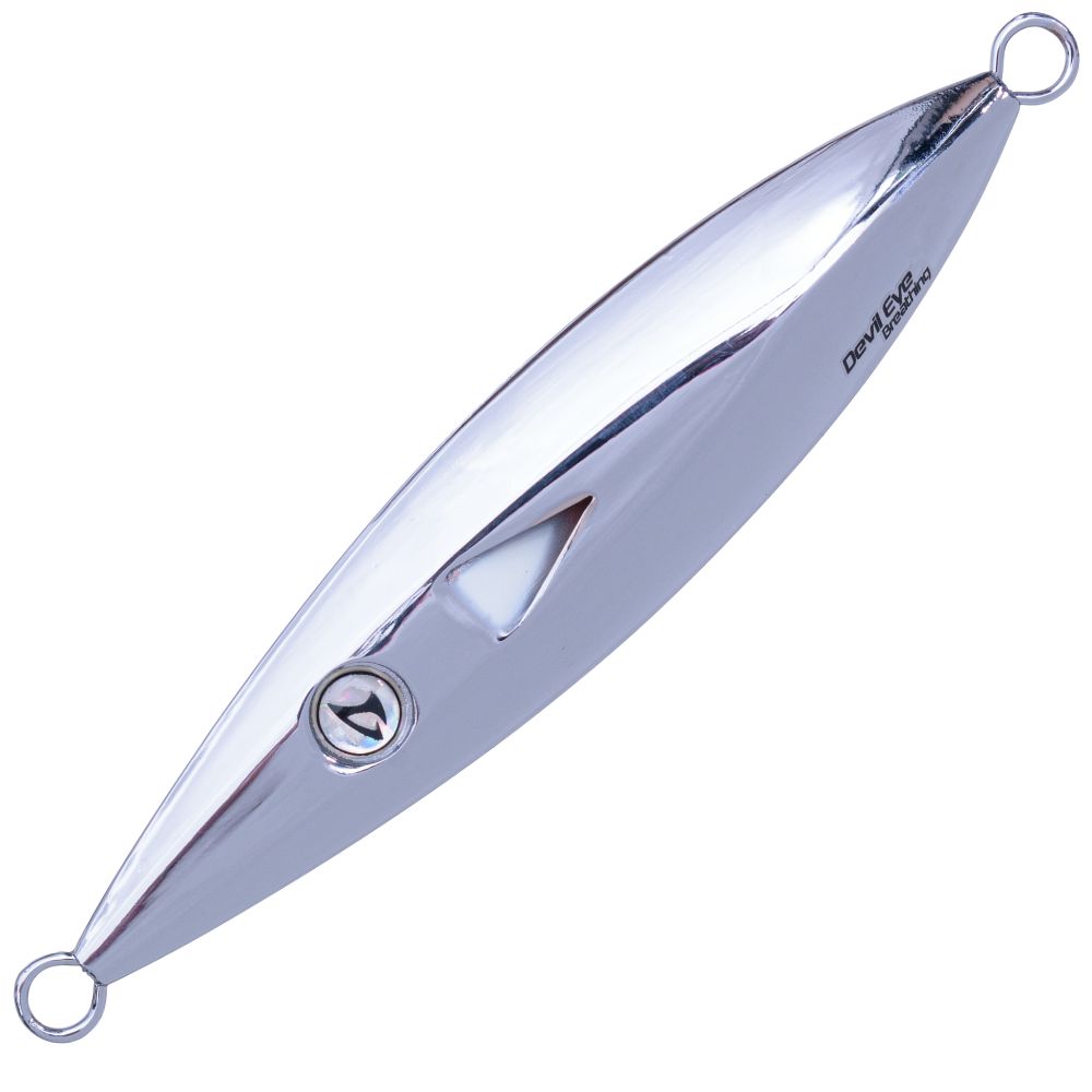 JIGGING MASTER Offshore Jigging Lure BREATHING DEVIL EYE 150g #9 Electro Plated UV + Luminous - Image 2