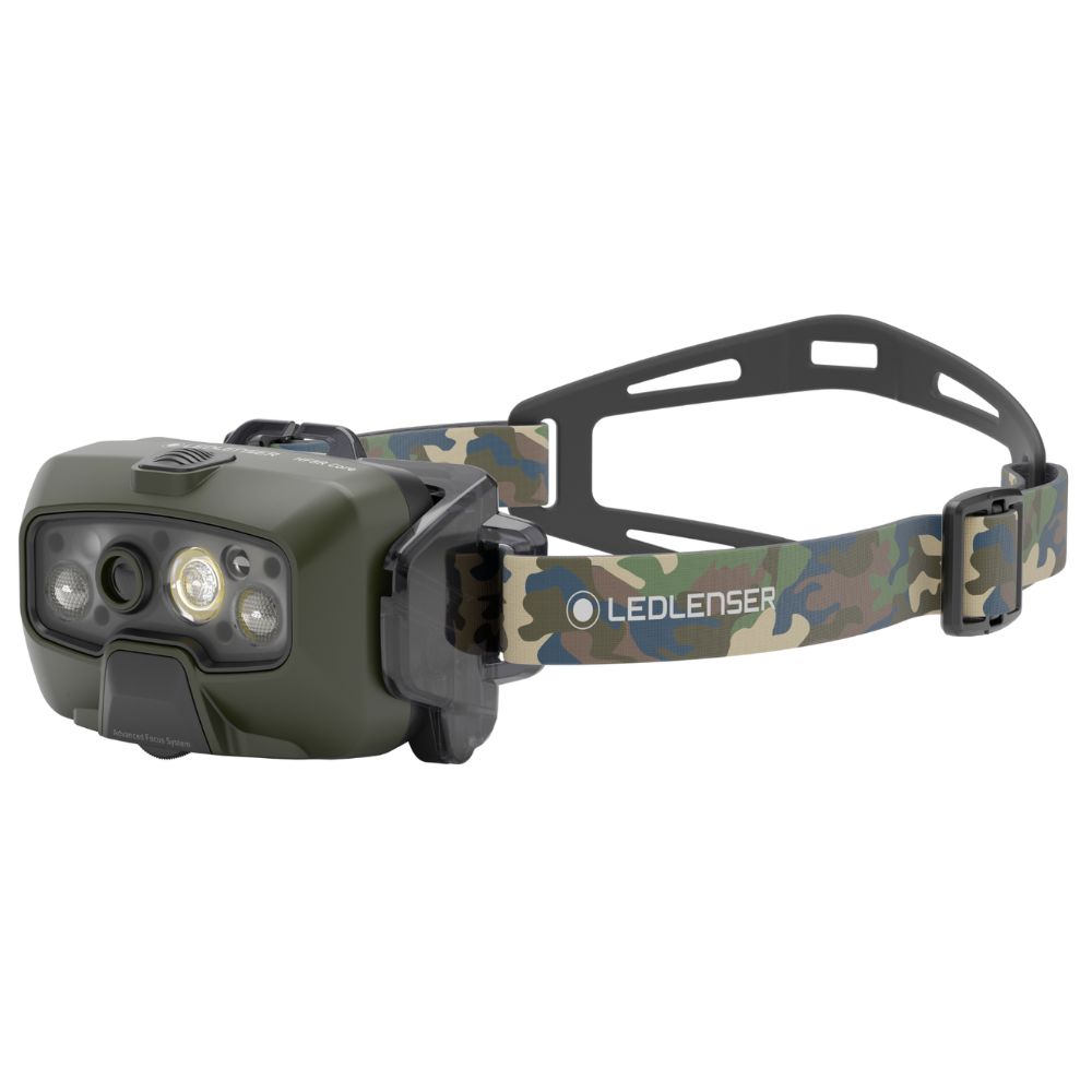 LEDLENSER Rechargeable Outdoor 1600 Lumens Headlamp HF8R Core RGB Camo - Image 2