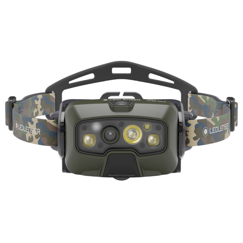 LEDLENSER Rechargeable Outdoor 1600 Lumens Headlamp HF8R Core RGB Camo
