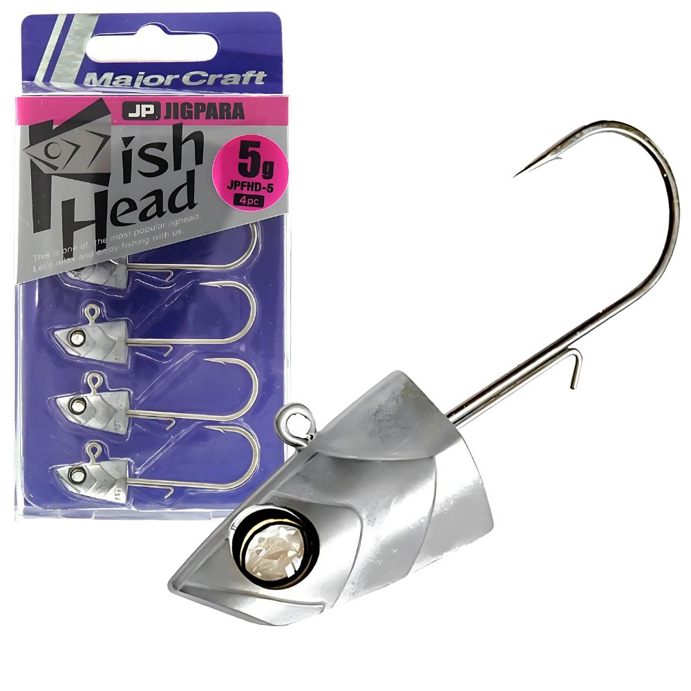 MAJOR CRAFT Holo-Eye Jig Head Jigpara FISH HEAD JPFHD-5 5g/#2/0