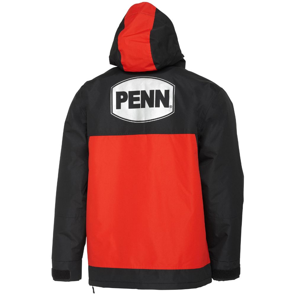 PENN Fishing Storm Proof Insulated Smock FIERCE Red/Ink - Image 2