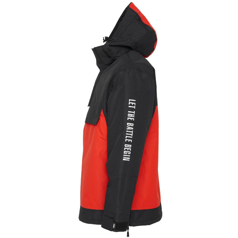 PENN Fishing Storm Proof Insulated Smock FIERCE Red/Ink - Image 3