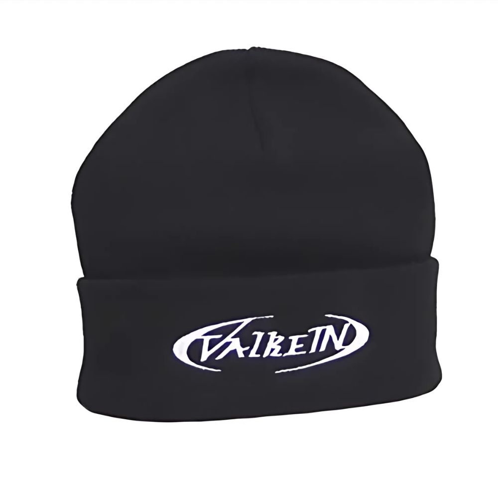 VALKEIN Fishing Headwear ORIGINAL KNIT BEANIE Black/White