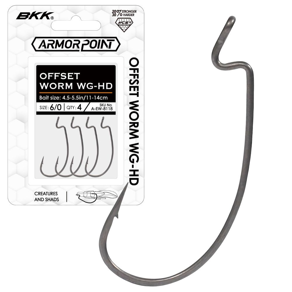 BKK Armor Point Offset Worm Hook WG-HD