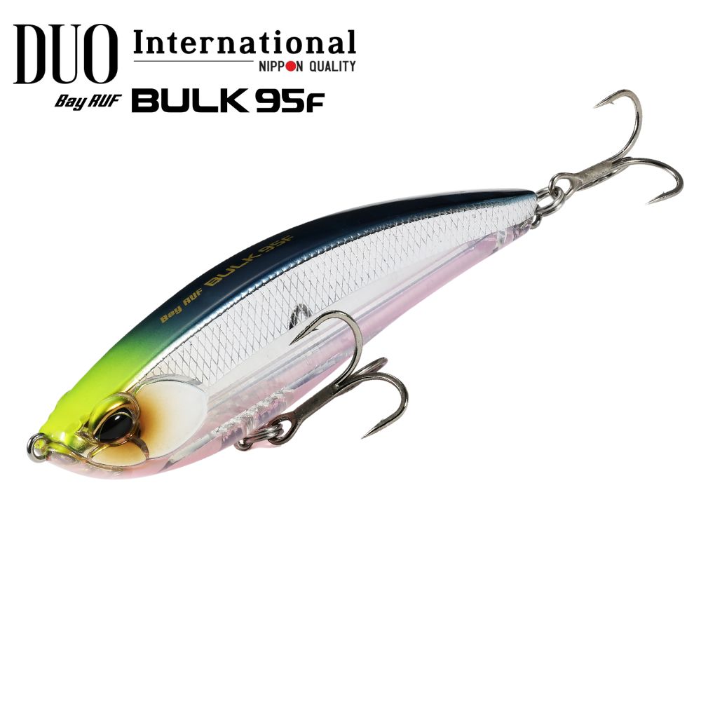 DUO Topwater Fishing Floating Lippless Minnow Lure BAY RUF BULK 95F