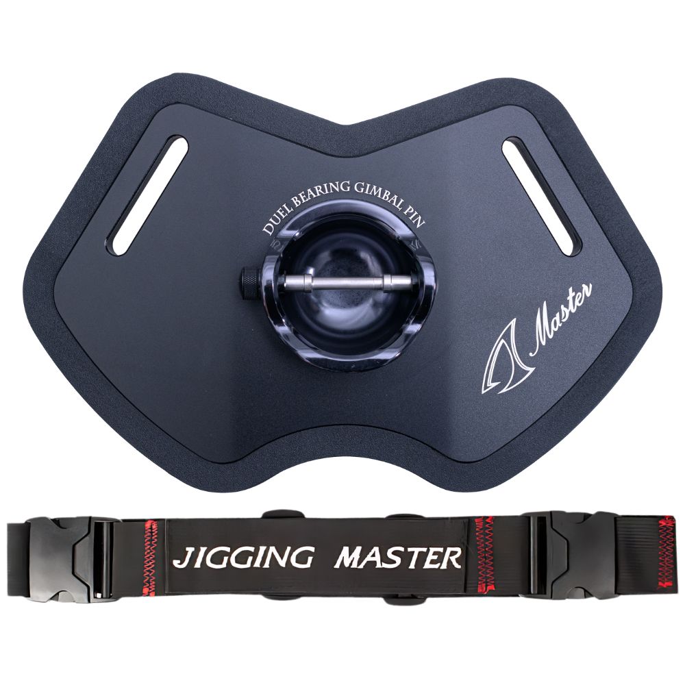 JIGGING MASTER Aluminum Alloy Dual-Using GIMBAL PLATE Black/Gray