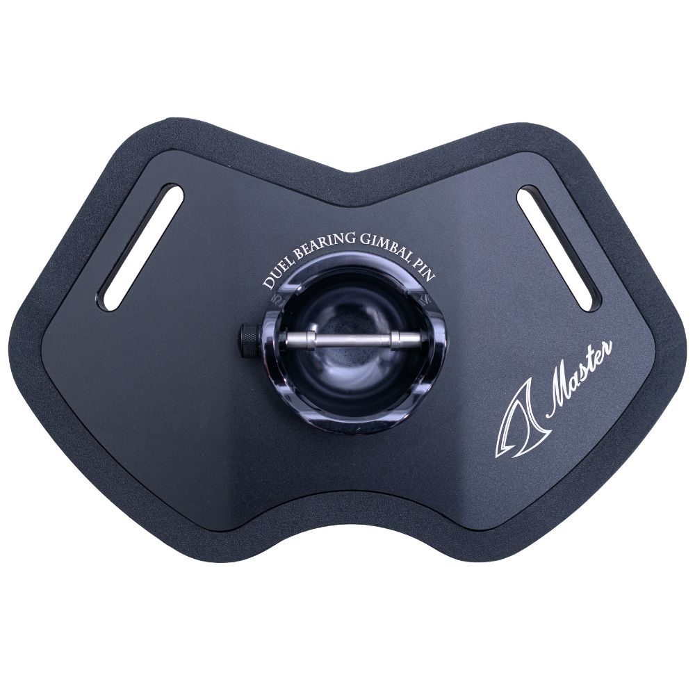 JIGGING MASTER Aluminum Alloy Dual-Using GIMBAL PLATE Black/Gray - Image 2