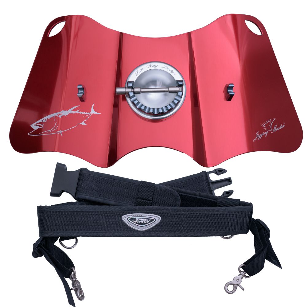 JIGGING MASTER Two Way Combat Gimbal Plate Red/Silver
