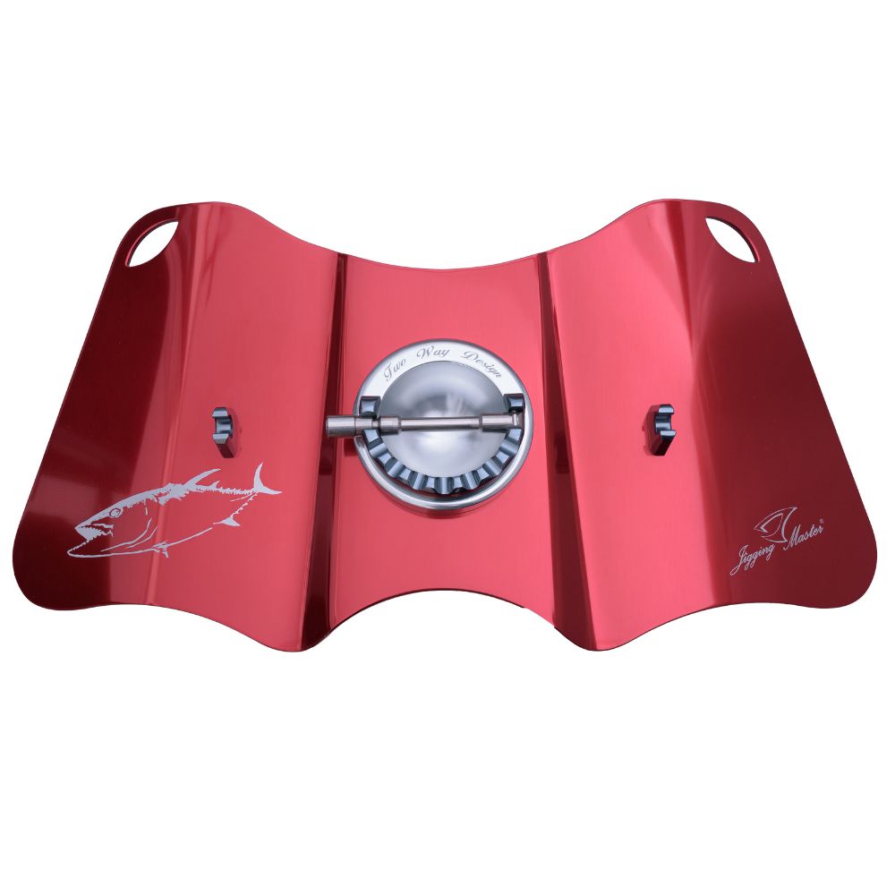 JIGGING MASTER Two Way Combat Gimbal Plate Red/Silver - Image 2