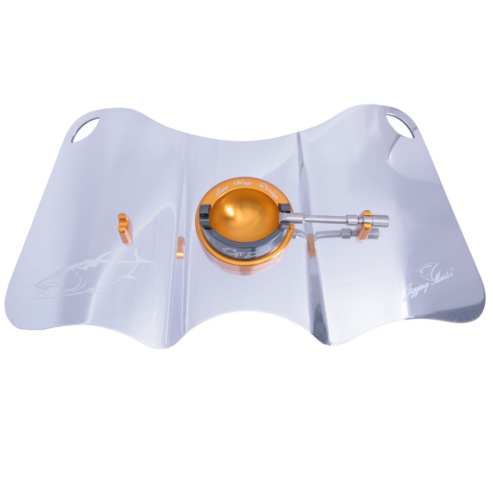 JIGGING MASTER Two Way Combat Gimbal Plate Silver/Gold - Image 2