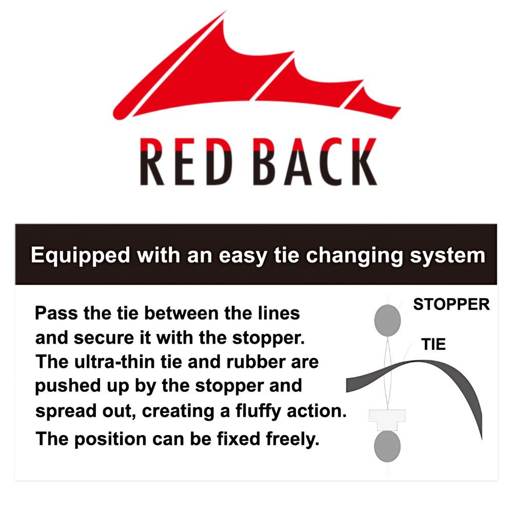 MAJOR CRAFT Rubber Jigging Pre-Tied Assist Hooks RED BACK TMRBSET-S - Image 2