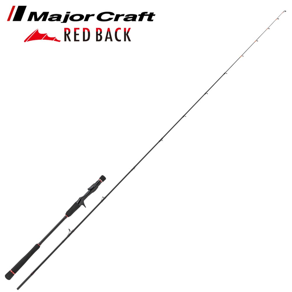 MAJOR CRAFT Rubber Jigging Baitcasting Solid Tip Rod RED BACK 1G RB1-B692ML/S