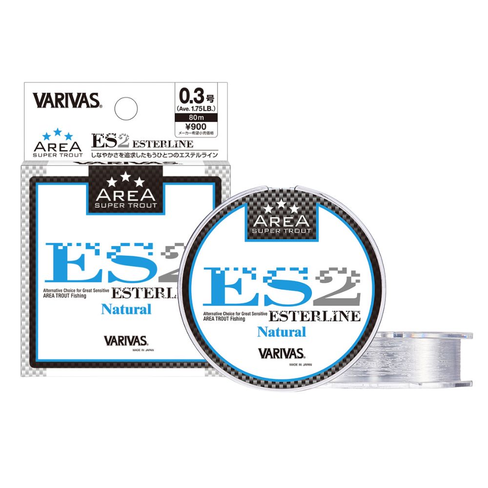 VARIVAS Super Trout Area Fishing Line ES2 ESTER Natural 80m