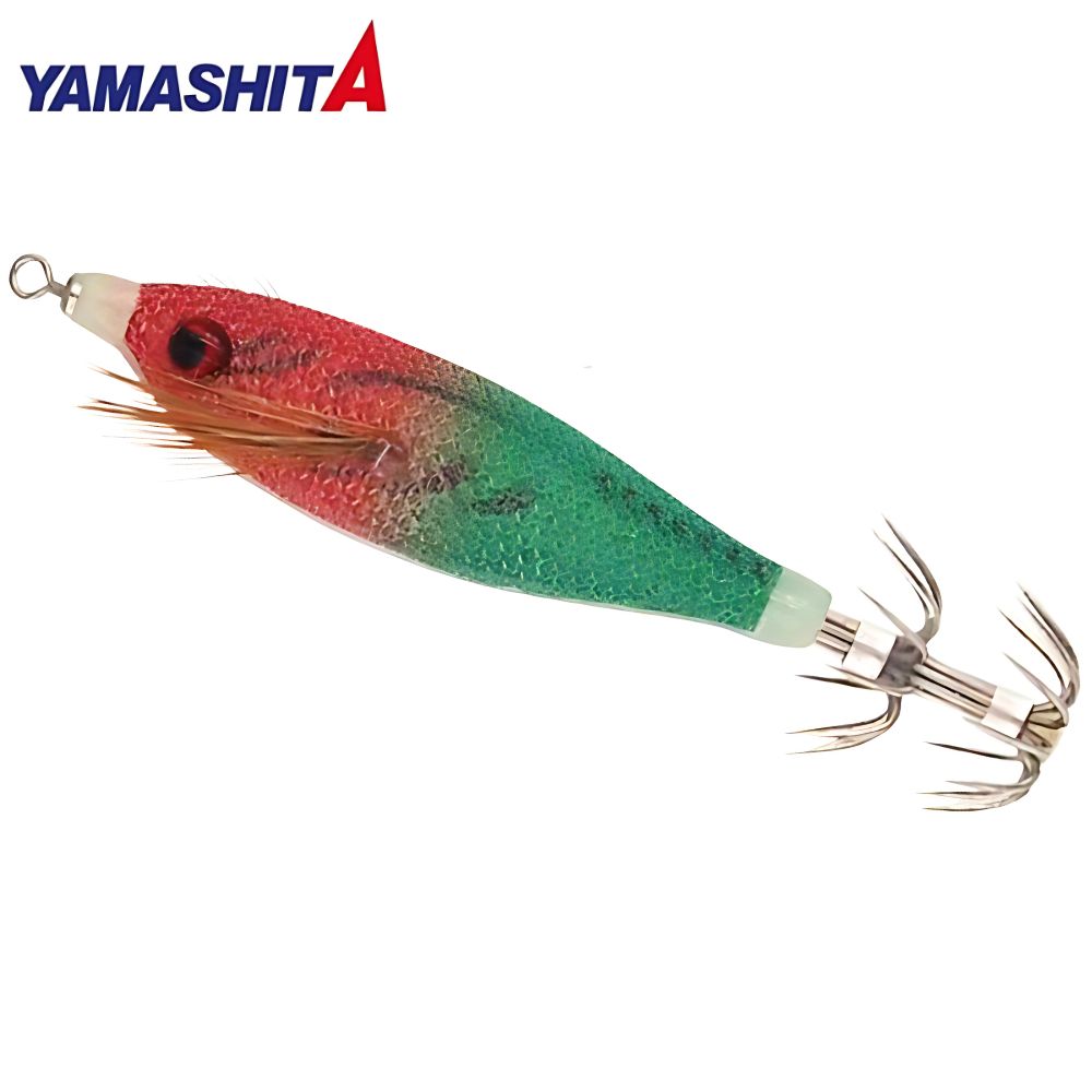 YAMASHITA Squid Fishing Clothed Jacket Lure SUIHEI DROPPER 95 F/RED-GREEN