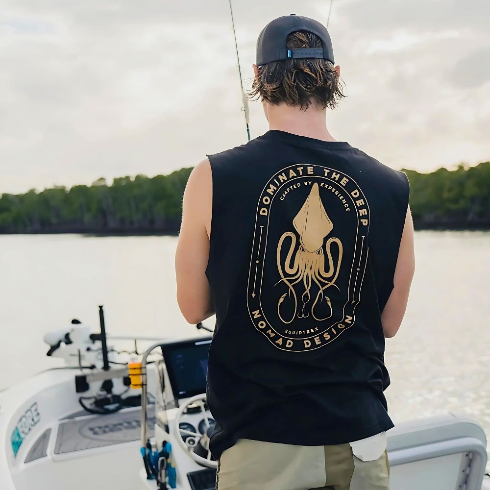 NOMAD DESIGN Tank Shirt Squidtrex DOMINATION Black - Image 5