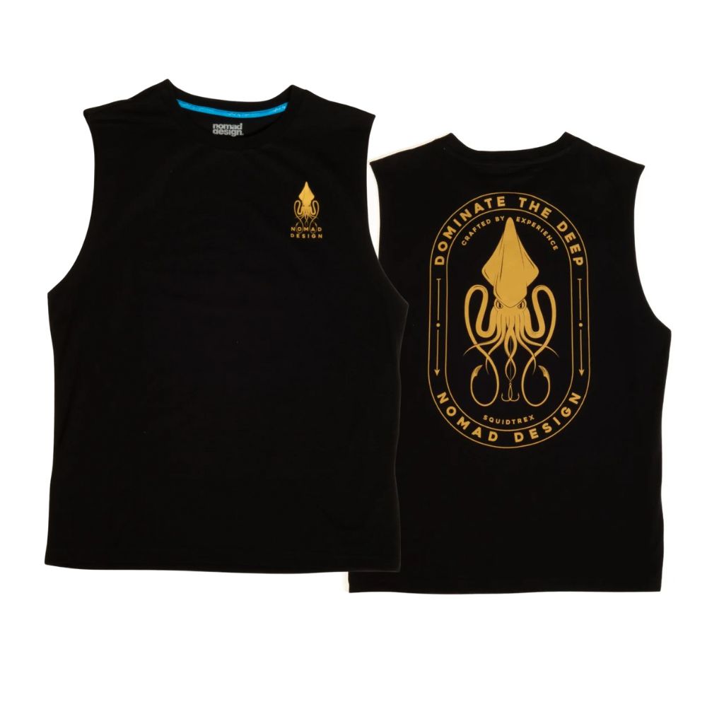 NOMAD DESIGN Tank Shirt Squidtrex DOMINATION Black