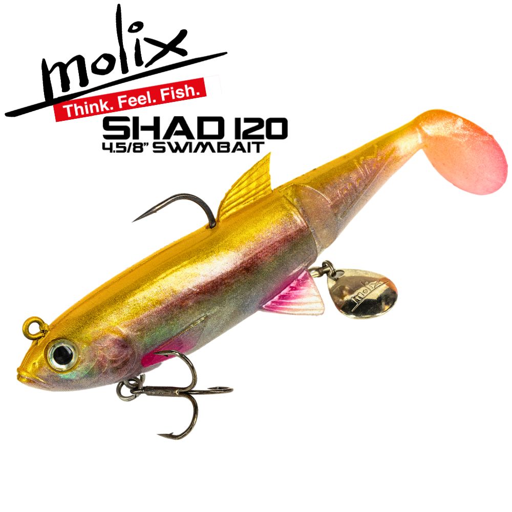 MOLIX Soft Swimbait Lure SHAD 120 4.75“/35g