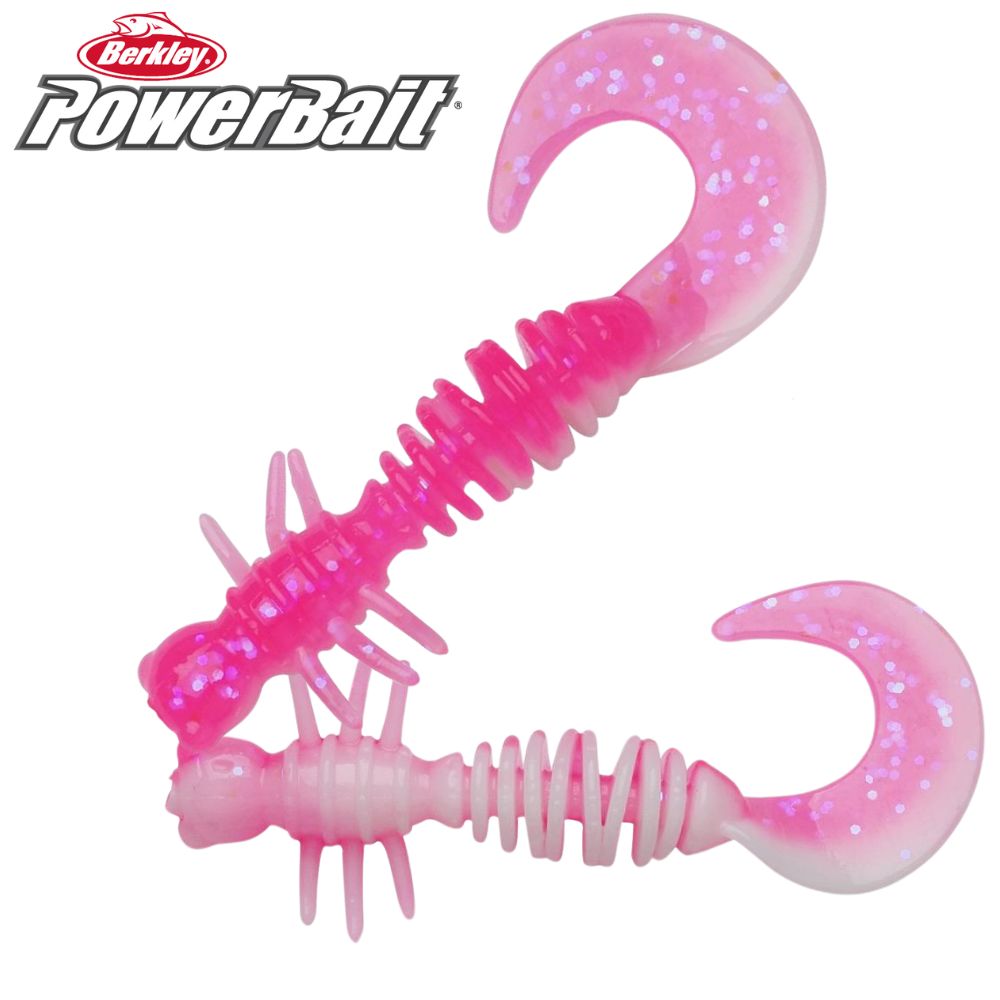 BERKLEY PowerBait Ultra Light Fishing Scented Soft Bait Lure POWER CURLY 40mm