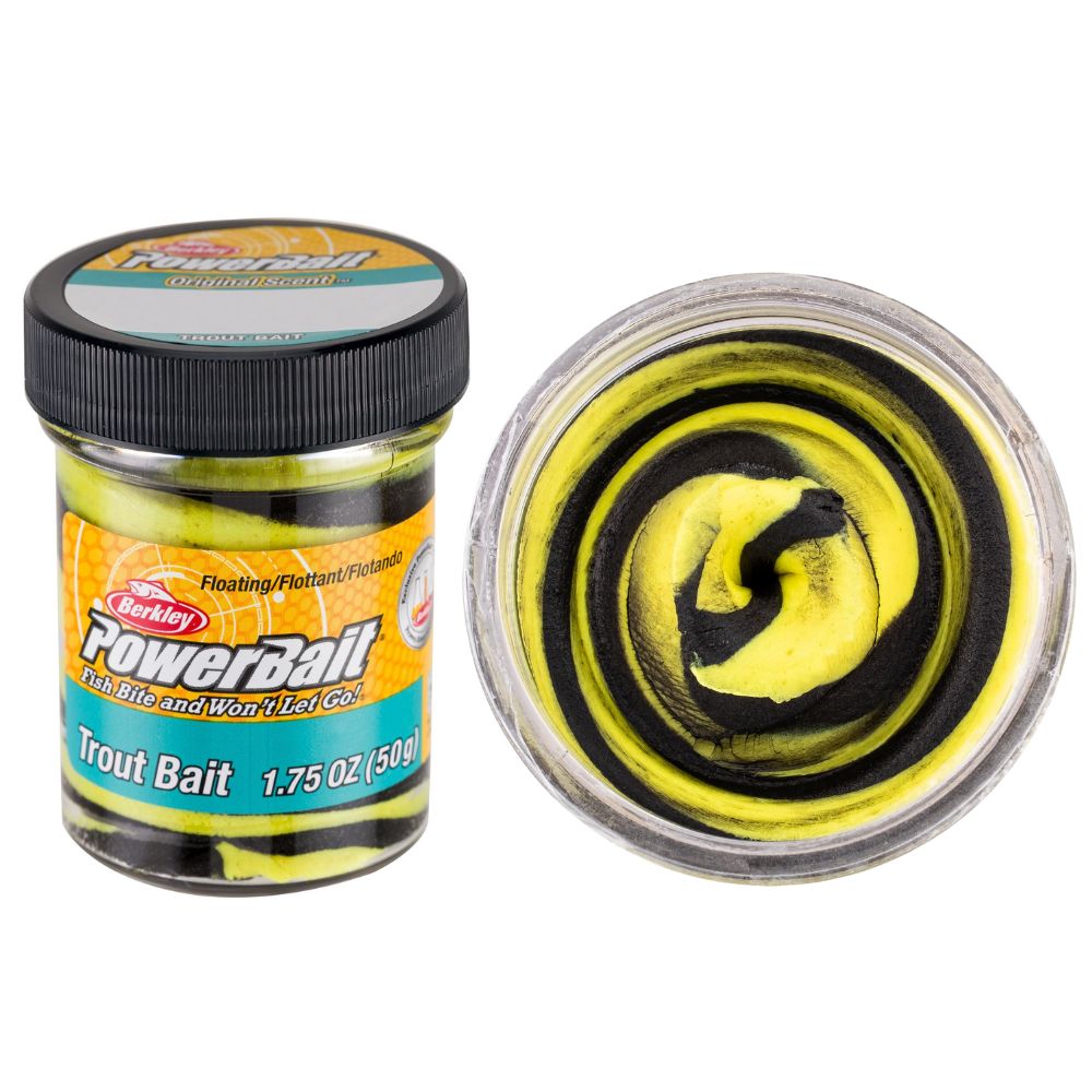 BERKLEY PowerBait Trout Bait NEW Formula DOUGH 1.75oz/50g Bumblebee