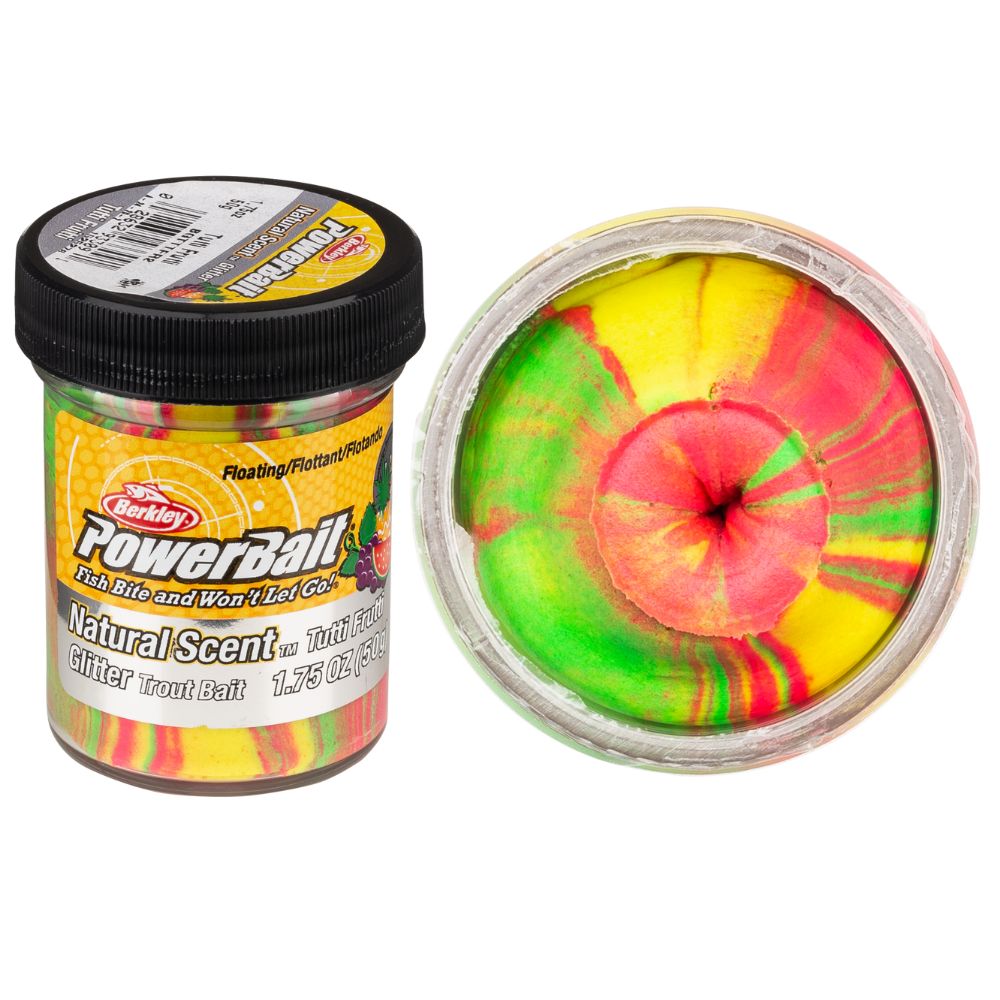 BERKLEY PowerBait Trout Bait Spices NEW Formula DOUGH 1.75oz/50g Tutti Frutti
