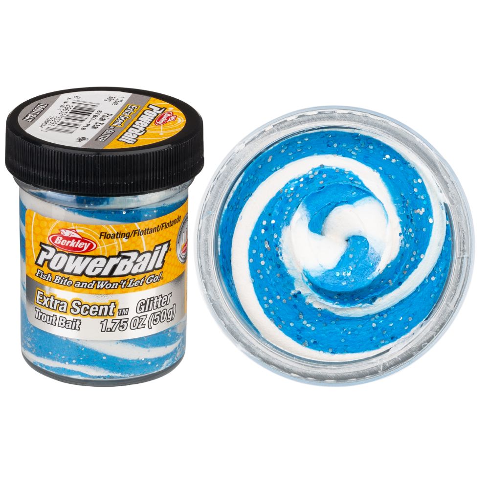 BERKLEY PowerBait Trout Bait Swirls NEW Formula DOUGH 1.75oz/50g Polar Bear