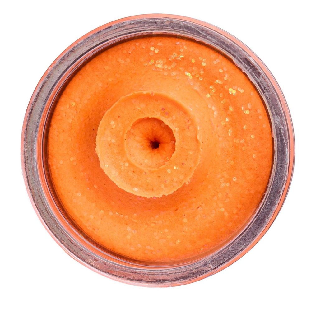 BERKLEY PowerBait Trout Bait Spices NEW Formula DOUGH 1.75oz/50g Banana Fluo Orange - Image 3