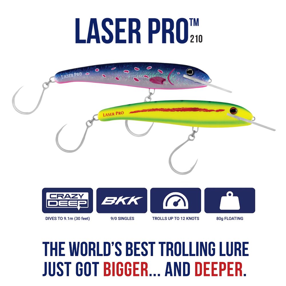HALCO Saltwater Offshore Trolling Lure LASER PRO 210XDD Crazy Deep - Image 2