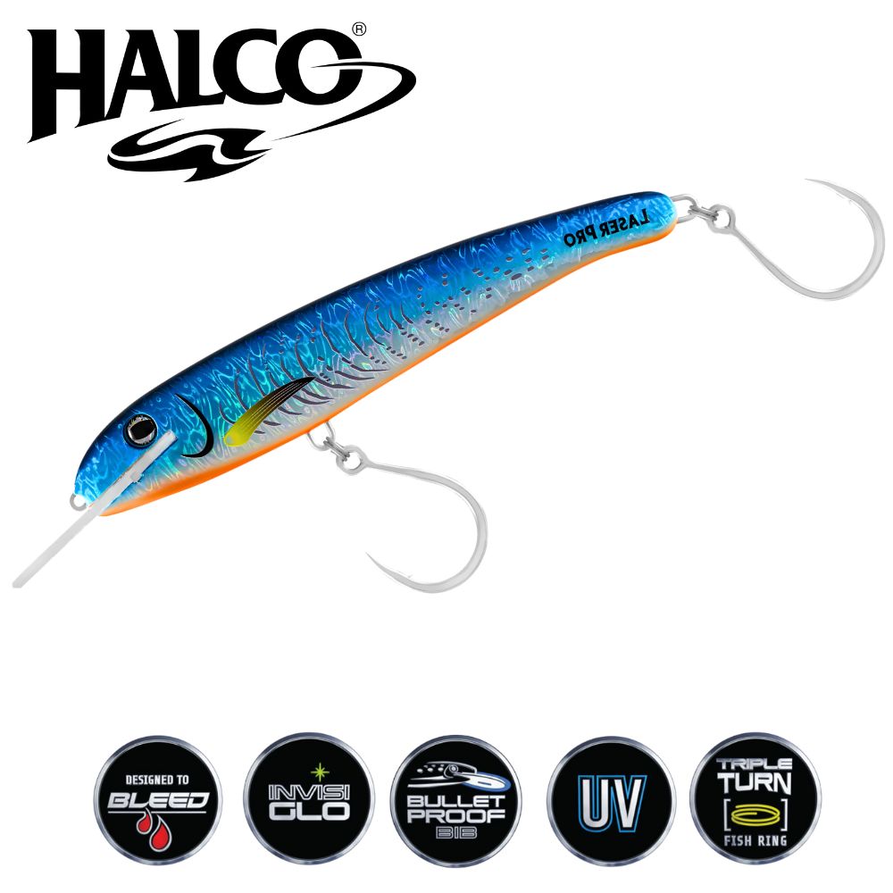 HALCO Saltwater Offshore Trolling Lure LASER PRO 210XDD Crazy Deep