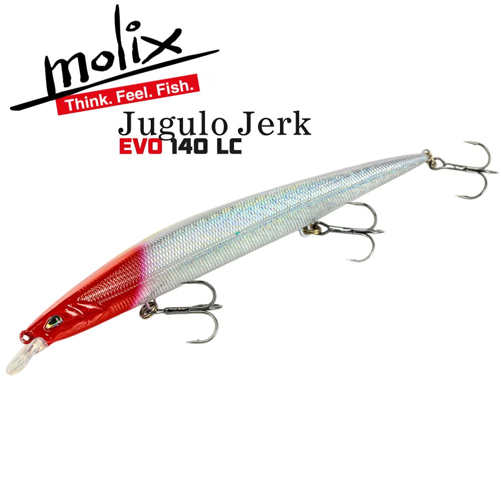 MOLIX Long Casting Suspending Jerkbait Lure JUGULO JERK EVO 140LC
