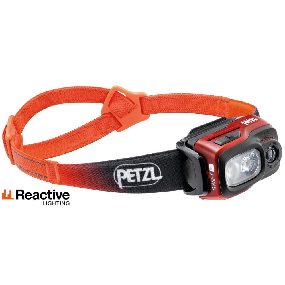 PETZL Rechargeable Outdoor 1100 Lumens Headlamp SWIFT RL Orange