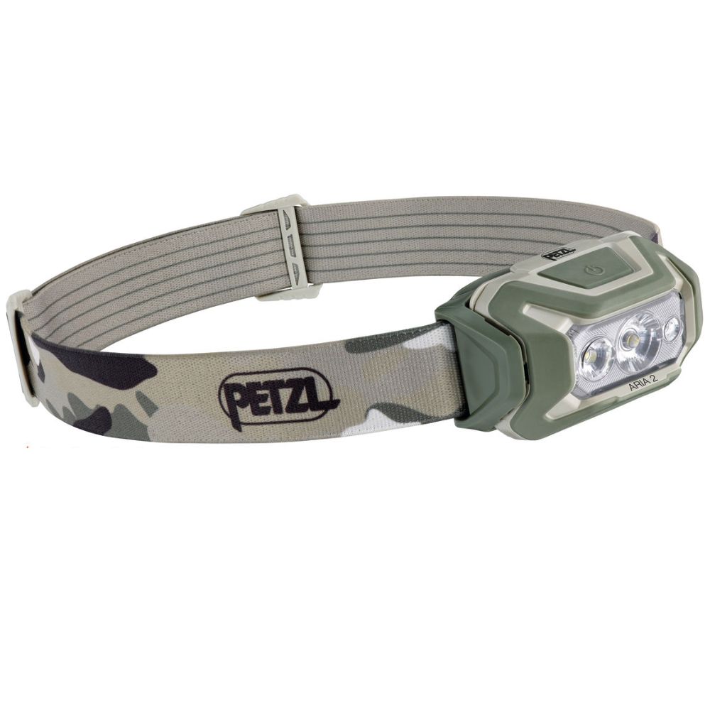 PETZL Ultimate Light Weight Outdoor 450 Lumens LED Headlamp ARIA 2 RGB Camo - Image 2