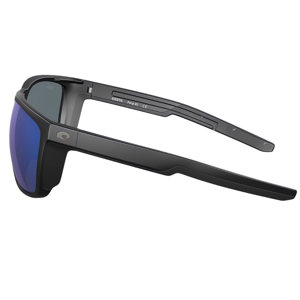 COSTA Polarized Sunglasses FERG XL Matte Black Frame/580P Blue Mirror Lenses - Image 4