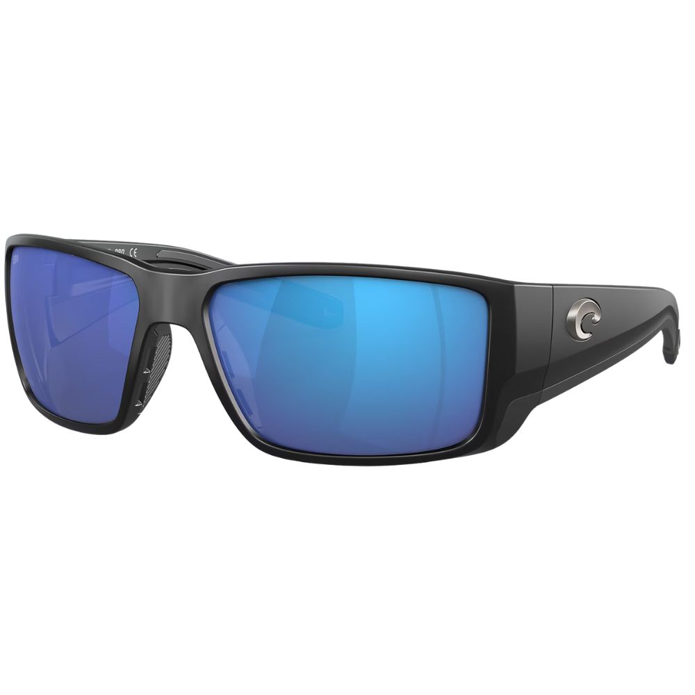 COSTA Polarized Sunglasses BLACKFIN PRO Matte Black Frame/580G Blue Mirror Lenses - Image 2